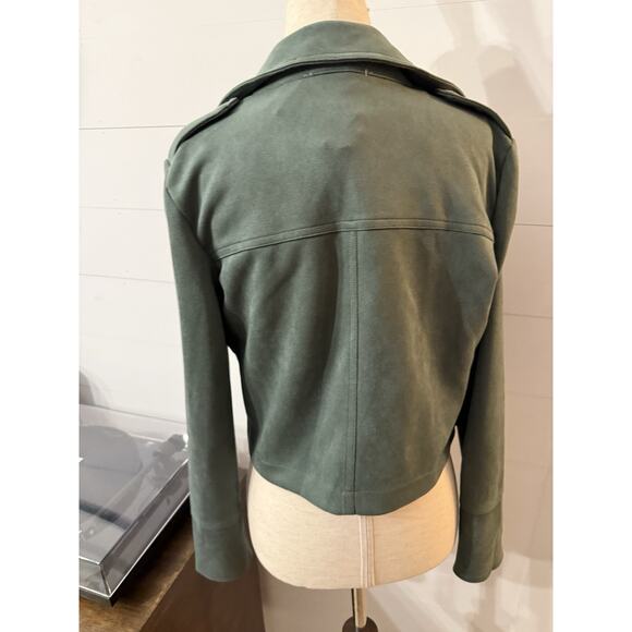 Green faux suede philosophy jacket - Picture 3 of 7
